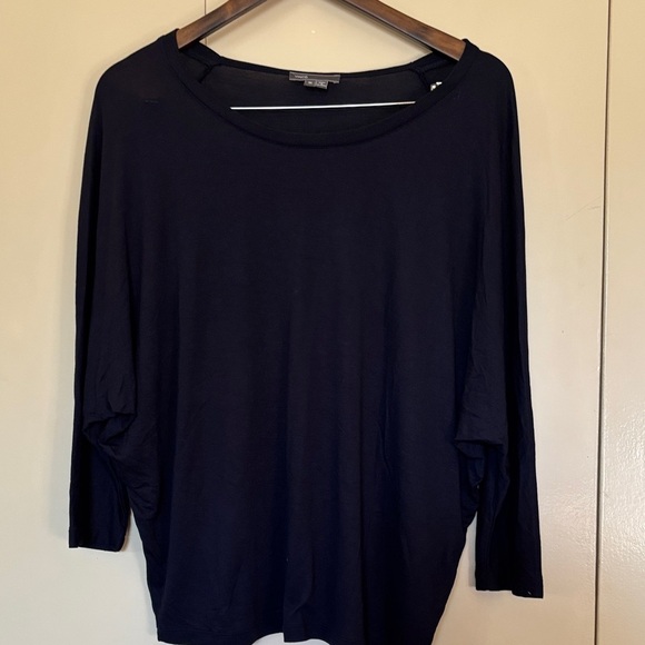 Vince Tops - Women's Vince Navy Blue Bat Sleeve T Shirt Size Medium Coastal Grandma Neutral
